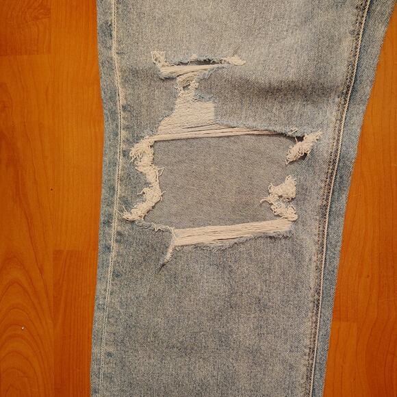 American Eagle Curvy Jeans – Size 14 xLong,NWT Distressed Knees & Back Pockets - Picture 2 of 13